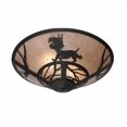 thumbnail image 4 of Meyda Tiffany 110549 22" W Lynx On The Loose Flush Mount Ceiling Fixture - Silver, 4 of 5