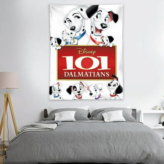 Tapestry for 101 Dalmatians wall hanging Bedroom Dorm Wall Art Funny Backgrounds Poster Decorations Kids Girls Teens Gifts Funny 40×30 inch