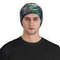 thumbnail image 6 of Retro  Slouchy Beanie, Breathable Boho Skull Cap, Printed Chemo Cap For Women and Men, 6 of 7