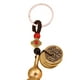 thumbnail image 5 of Llavero de latón antiguo Salvador Calabaza Feng Shui Monedas Cuerda Marrón, 5 of 10