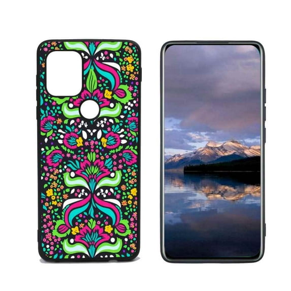 Mexican-Bohemian-Bright-Floral-Pattern-4 Phone Case, Degined for Moto G Stylus 5G Case Men Women, Flexible Silicone Shockproof Case for Moto G Stylus 5G
