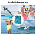 thumbnail image 6 of Honeii Christmas Snow Print Men's Swim Shorts,Mens Swim Trunks,Breathable Mesh Beach Shorts for Swimming,Surfing, and Beach Activities-Large, 6 of 6