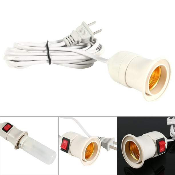 Cable Light Bulb Socket,E27 Bulb Base Adaptor Extension Cord Light Bulb