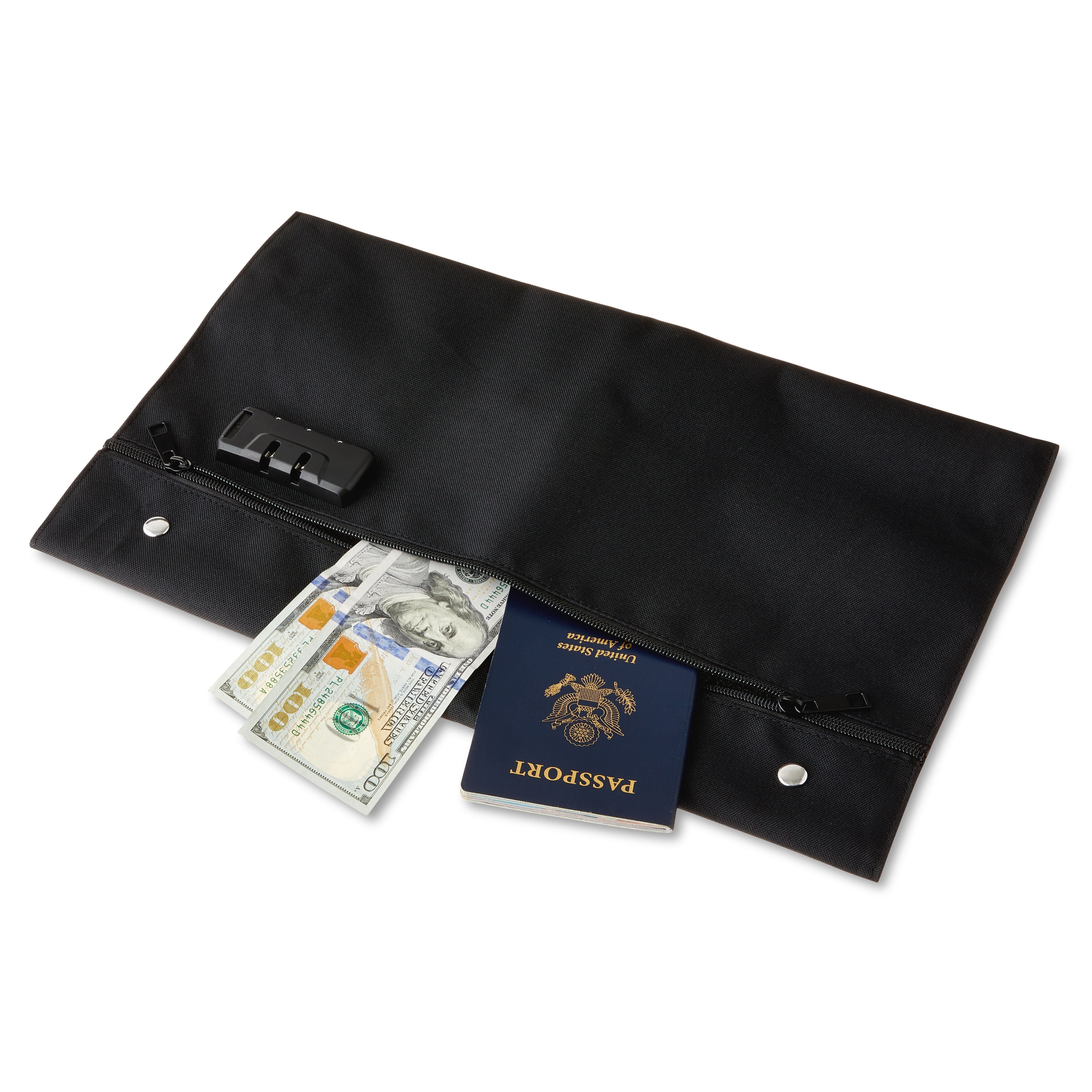 Pen+Gear Locking Hanger Safe, Black, 15.75" x 9.84"