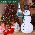 thumbnail image 6 of NALONE 6 FT Christmas Lighted Snowman with 200 LED Lights & Timer, Collapsible Snowman Christmas Decorations Outdoor Yard Home, Fluffy Snowman with Bird & Squirrel(6FT), 6 of 8