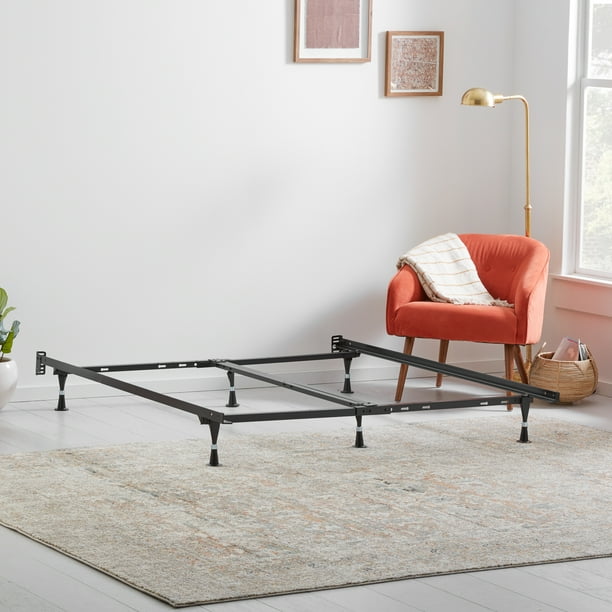 Rest Haven Metal Adjustable Bed Frame with Glides, Twin Cal King