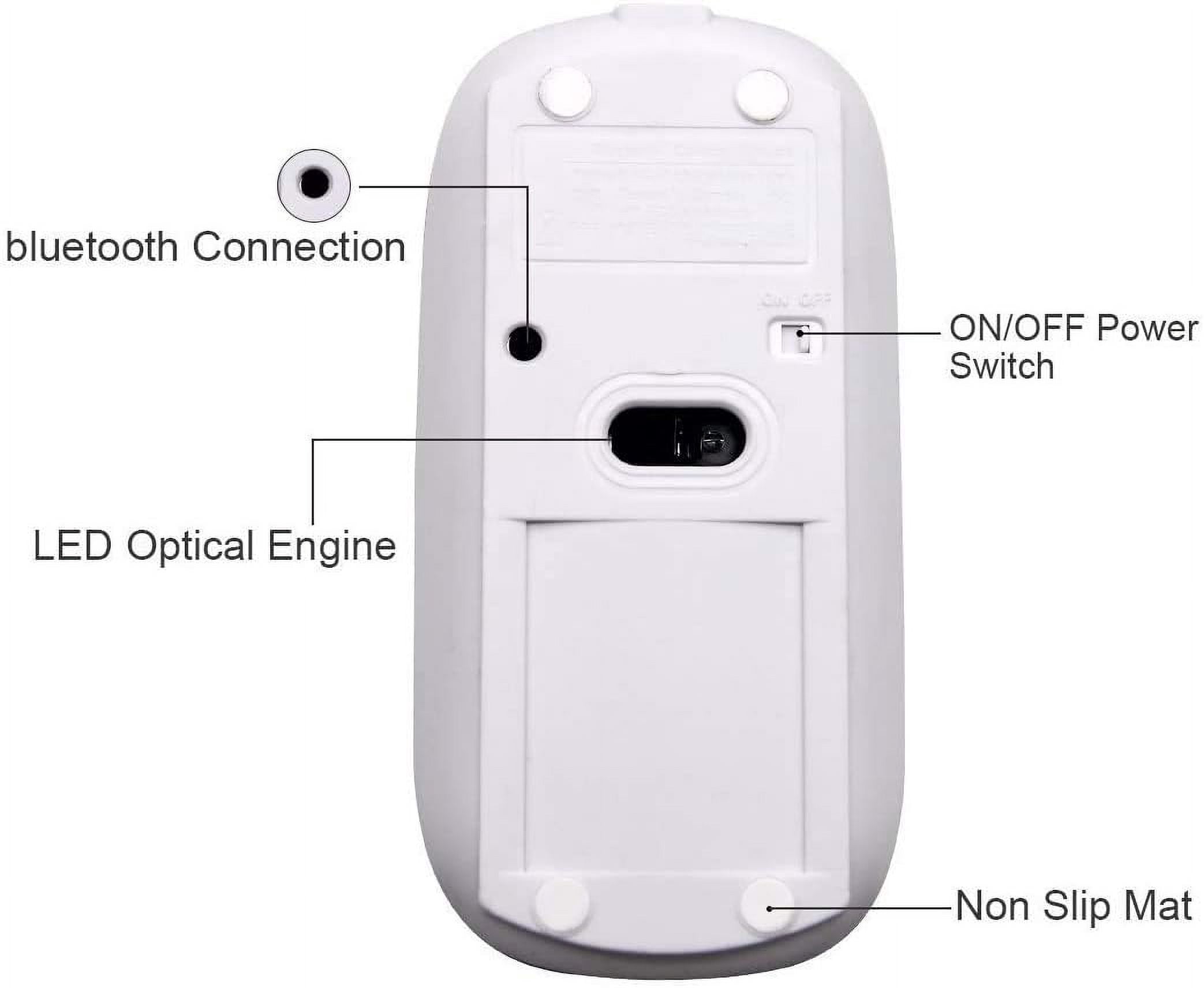 EONQY Bluetooth Mouse, Rechargeable Wireless USB Mouse 3.0 Portable Mouse for Notebook, PC, Laptop, Computer, Macbook