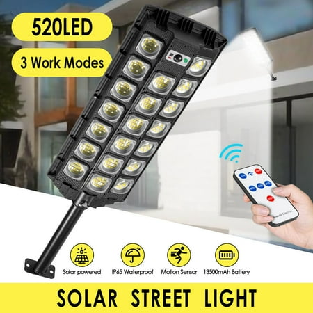 

99000000LM Commercial Solar Street Light Outdoor MotionSensor Security Road Lamp