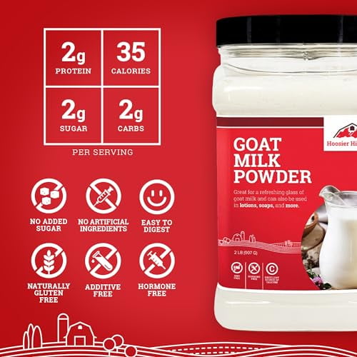 Goat Milk Powder by Hoosier Hill Farm, 1 LB (Pack of 1)