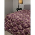 thumbnail image 2 of Unicorn Down Alternative Comforter, Dreamworld Pattern Floral Horses Pegasus Rose Petals Watercolor Style Print, Microfiber Quilt for All Season, 5 Sizes, Multicolor, by Ambesonne, 2 of 3