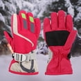 thumbnail image 6 of Joernso 1 Pair Warm Gloves Waterproof Good Performance Knitted Fabric Practical Kids Winter Outdoor Gloves for Skiing, 6 of 8