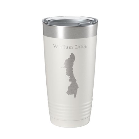 

Wallum Lake Map Tumbler Travel Mug Insulated Laser Engraved Coffee Cup Rhode Island Massachusetts 20 oz White