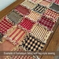 thumbnail image 5 of 40+ Farmhouse Red & Black Homespun 5"x5" Pre-Cut Quilt Squares Charm Pack by JCS Fabric, 5 of 7