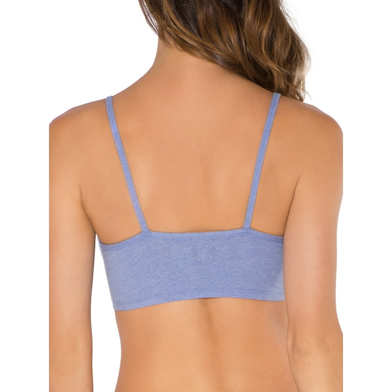 Fruit of the Loom Women's Spaghetti Strap Cotton Sports Bra, 3-Pack, Style- 9036 
