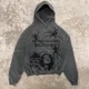 thumbnail image 3 of Sudadera con capucha Y2K con estampados de calaveras retro estadounidenses, sudaderas de gran tamaño, ropa de calle gótica punk hip-hop para hombres y mujeres, 3 of 5