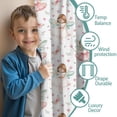 thumbnail image 3 of Blackout Kids Curtains,White Watercolor Fairy Princess Pattern Childrens Insulated Curtains Set Of 2,Bedroom Essentials,Toddler Room Decor 52"x84", 3 of 5
