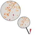 thumbnail image 7 of Vjnyvs 1PC Round Hand Fan Chinese Style Vintage Printing Silk Fan Wedding Party Dance Accessories, 7 of 7