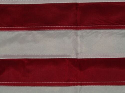 American Flag 28" x 40" Nylon Sewn Stripes Embroidered Stars and Banner-Style