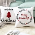 thumbnail image 2 of Christmas Pillow Covers 18x18, Cartoon Print Christmas Winter Holiday Rustic Farmhouse Decor Throw Cushion Case for Home Couch, 2 of 6