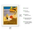 thumbnail image 2 of Cattolica Italy - Adriatico (Adriatic Coast) - Adriatic Coast - Vintage Travel Poster c.1920 - Fine Art Rolled Canvas Print 20in x 26in, 2 of 4