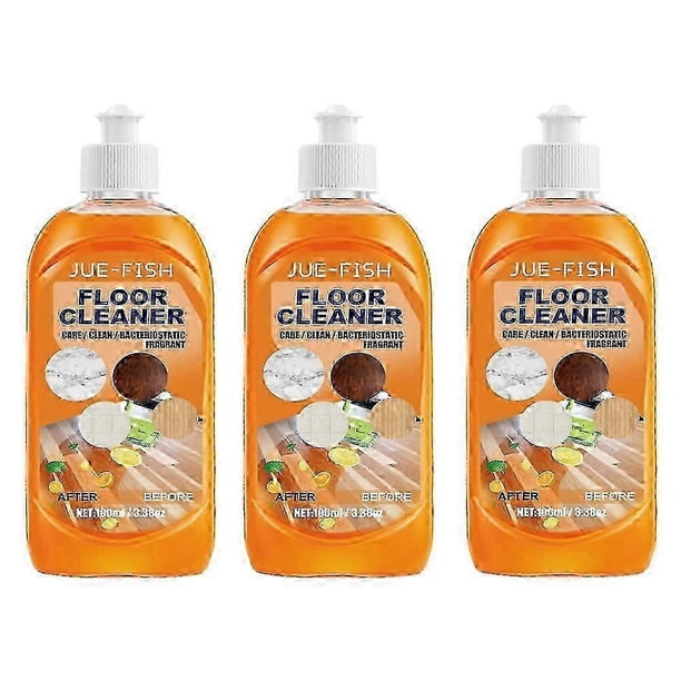 1-3x 100ml Jue-fish Powerful Decontamination Floor Cleaner Wood Floor Tile Cleaner