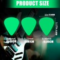 thumbnail image 3 of Acoustic Guitar Bass Pick Ukulele Plectrums Droplet Shape Luminously Electric Guitar Pick for Beginner Guitar Palyer 0.46mm, 3 of 4