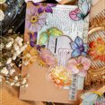 thumbnail image 5 of Assorted Flower Sparkle Sticker Sheet Pack, for Scrapbooking Laptops Journals Art DIY Craft, 120 Stickers, 5 of 5