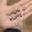 385L, variant on Jx Wear Nail Short Nail Film French Simple Wind Black Broken Edge Lace Nail Art Polka Dot Lace Edge Cat Eye Nails