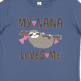 thumbnail image 4 of Inktastic My Nana Loves Me Sloth Girls Baby T-Shirt, 4 of 5