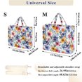 thumbnail image 2 of FORMRS Womens Corduroy Tote Bag Crossbody Shoulder Purse Handbag with Detachable Strap, Watercolor Flowers Pattern, 2 of 7