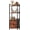 Brown-4, variant on Nextay 5-Tier Narrow Bookshelf with Fabric Drawer, Tall Slim Bookcase for Small Spaces, Industrial Storage Rack for Living Room, Bedroom, Home Office, Black