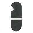 thumbnail image 1 of Zhuge 6 pares de calcetines invisibles para hombre, antideslizantes, de silicona, con absorción de humedad, de corte bajo, invisibles, informales, color gris oscuro, 1 of 2