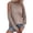 Khaki, variant on LYXSSBYX Women Fall Sweaters for Women 2022 Hot Sale Clearance Women Fashion Solid Color Casual Crew Neck Long Sleeve Loose T-Shirt Blouse Tops Sweater