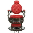 thumbnail image 6 of Jaxpety Vintage Barber Chair, Hairdressing Seat,Hydraulic Recline Styling Chair, Reversible Foot,Red, 6 of 17