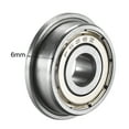 thumbnail image 3 of Uxcell MF126ZZ Flange Ball Bearing 6x12x4mm Double Metal Shielded (GCr15) Chrome Steel Bearings 10 pcs F626ZZ, 3 of 3
