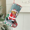 thumbnail image 4 of ¡Ahorra con Rebajas!, Valla para medias navideñas, bolsa de regalo navideña, decoración colgante para árbol de Navidad, bolsa de dulces decorativa Akmoler, 4 of 8