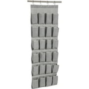 Better Homes & Gardens 24-Pocket Over the Door Polyester and Cotton Closet Shoe Organizer
