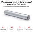 thumbnail image 2 of Wosthever Adhesivo impermeable a prueba de aceite para cocina, papel de aluminio, papel tapiz autoadhesivo resistente al calor, 0,4x2m Decoración del hogar Plata 0.4 M * 10 M, 2 of 6