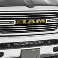 thumbnail image 5 of IPG Compatible with 2019-2021 RAM 1500 (Tradesman, Bighorn, Laramie, Limited, Rebel) Grille Overlay Stickers Do it Yourself Stickers Set Personalize Your Vehicle (Metallic Gold), 5 of 6