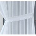 thumbnail image 4 of Warm Home Designs Pair of 2 Extra Large 108"W X 120"L Wall to Wall Sheer White Room Divider Curtains with 2 Matching Tie-Backs. K White 108x120, 4 of 5
