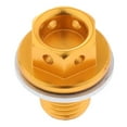 thumbnail image 4 of S SERENABLE Car Engine Oil Pan Drain Plug Engine Oil Pan Drain Screw Oil Drain Plug Golden, 4 of 9