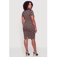 thumbnail image 3 of Women's Plus Size Printed Short Sleeve Sweater Dress, 3 of 3