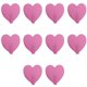 thumbnail image 1 of Heart Hooks 10Pcs Pink Iron Wall Mounted Hooks with Elegant Heart Design for Home Use, 1 of 3