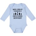 thumbnail image 3 of Inktastic Future Chess Player Like Daddy Boys or Girls Long Sleeve Baby Bodysuit, 3 of 5
