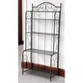 thumbnail image 2 of Pemberly Row 4 Tier Iron Bakers Rack in Matte Brown, 2 of 2