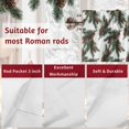 thumbnail image 7 of Valances for Windows Christmas Rod Pocket Cafe Window Treatments Valance Curtains for Kitchen Bathroom Laundry Basement Windows 60"x14", 7 of 7