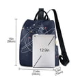 thumbnail image 3 of FORMRS Women's Travel Backpack Purse Anti-Theft Hidden Pockets Casual Shoulder Bag, White Planet, 3 of 7