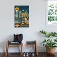 thumbnail image 3 of Art.com Las Vegas, Nevada - Retro Skyline (no text) Stretched Canvas Print Wall Art by Lantern Press, 24" x 36", 3 of 4