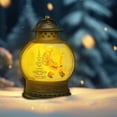 thumbnail image 5 of Christmas Snow Globes Christmas Decorations, 6" Lighted Musical Snow Globe Lantern, Santa in Sleigh with Deer Christmas Decoration Indoor & Gifts, USB/Battery Operated, 5 of 6
