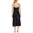 thumbnail image 5 of Oscar Rossa Women's Long Silk Nightgown 100% Silk Full Slip Chemise with Charming Lace, 5 of 10